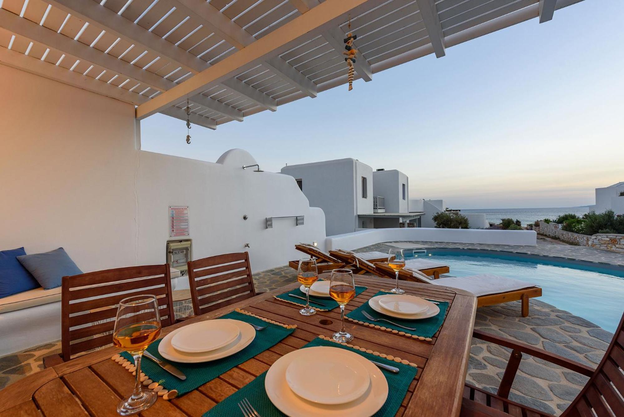 Helen Beach Front Luxury Villas Kastrákion Esterno foto