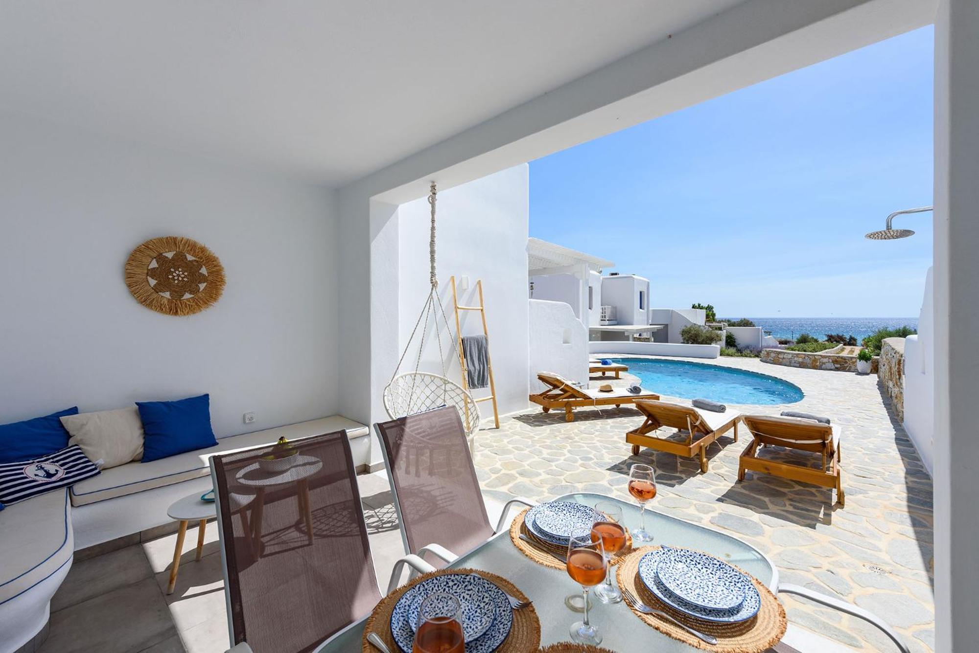Helen Beach Front Luxury Villas Kastrákion Esterno foto